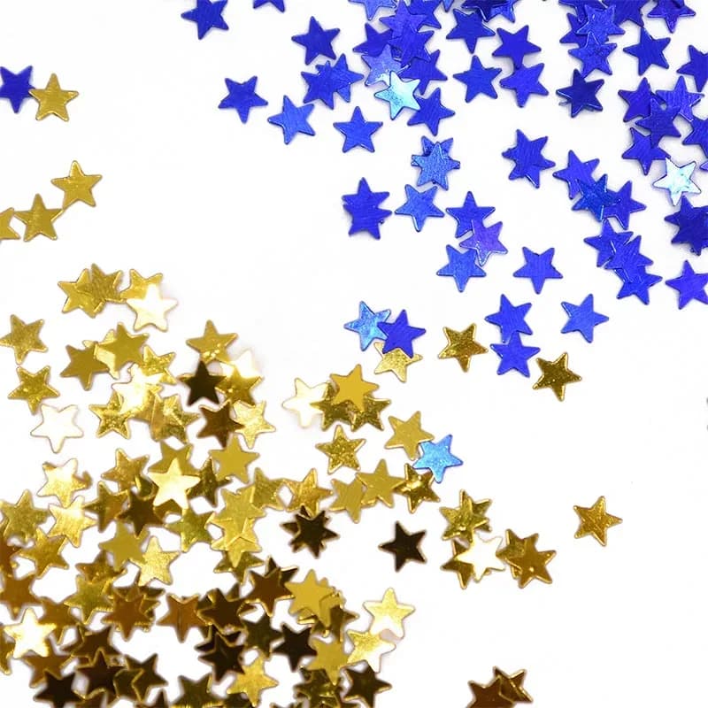 Confettis de table étoiles en acrylique (Or et Argent) - 15 g slide 3