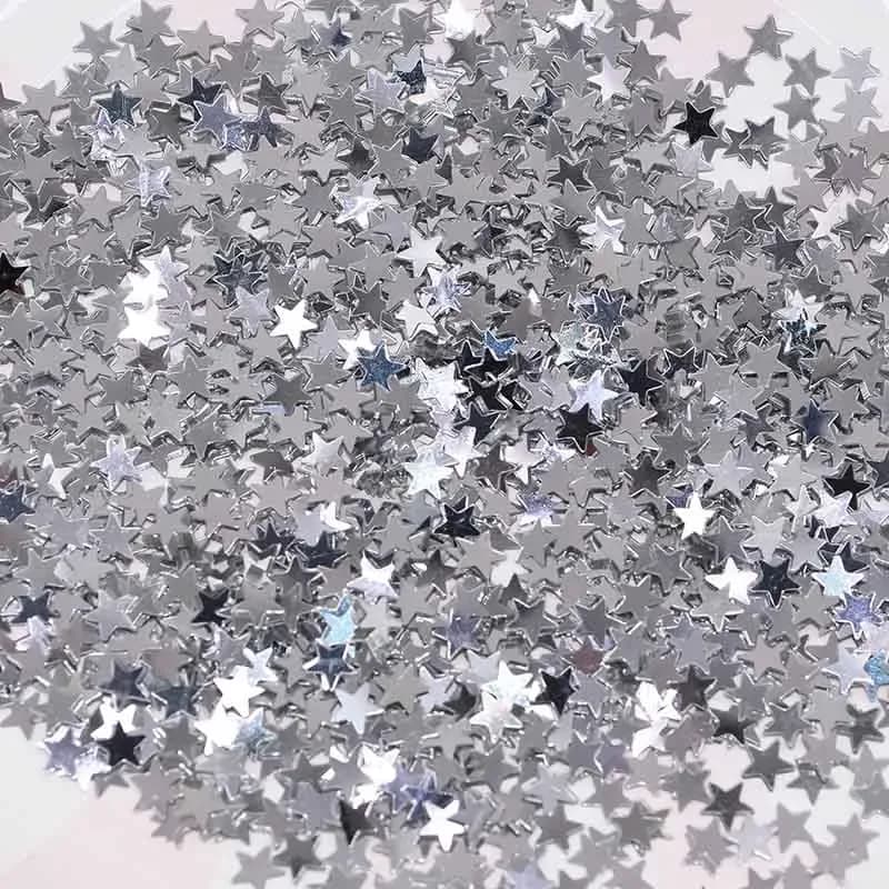 Confettis de table étoiles en acrylique (Or et Argent) - 15 g slide 13