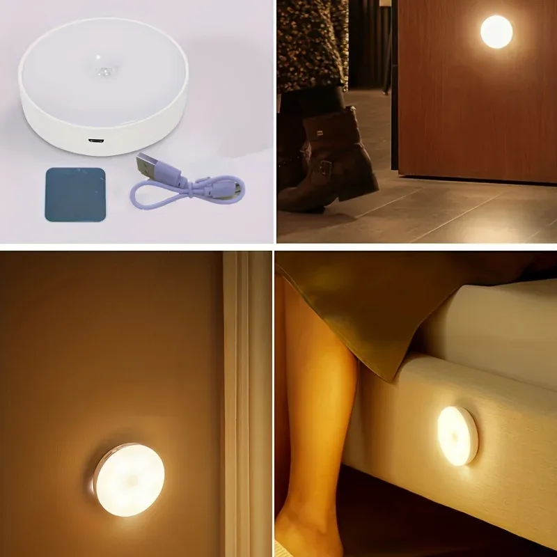 Veilleuse LED à Détection de Mouvement - Design Rond - Image 2