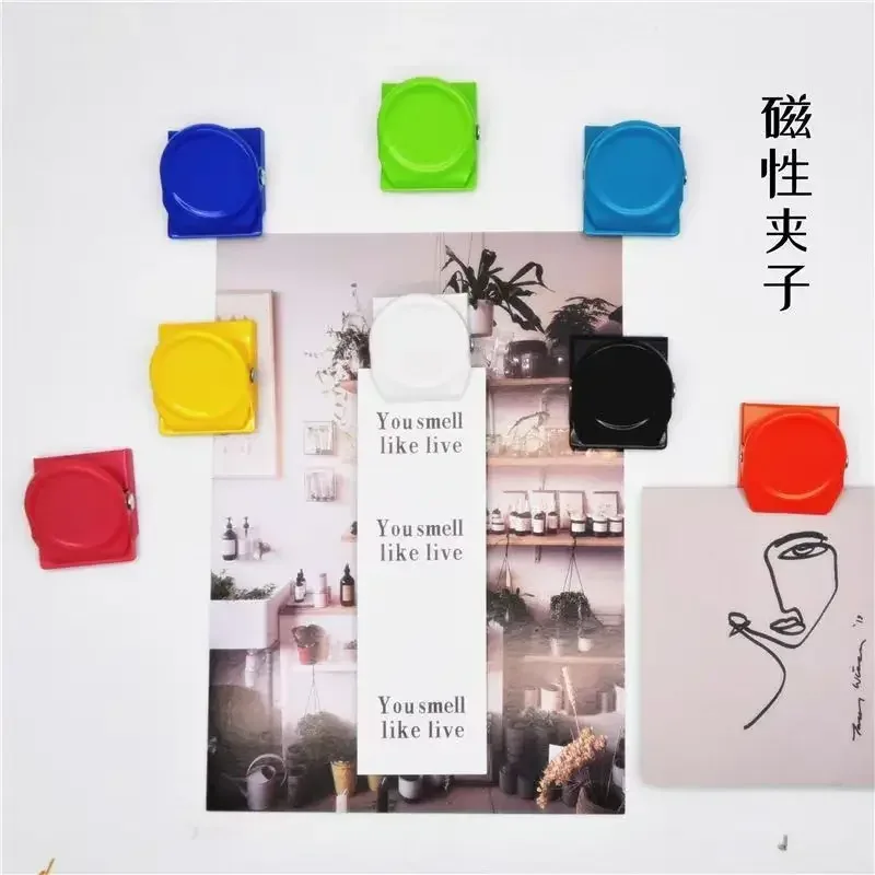 Lot de 5 clips magnétiques multicolores pour bureau et réfrigérateur - Image 5
