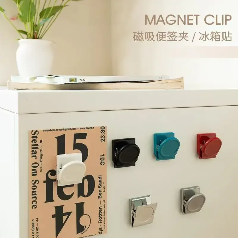 Lot de 5 clips magnétiques multicolores pour bureau et réfrigérateur - Image 3