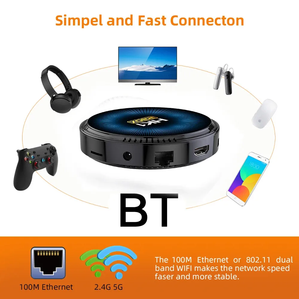 Boîtier Smart TV HK1 RBOX W2 - Android 11, Amlogic S905W2, 4K HDR+, WiFi Double Bande slide 4