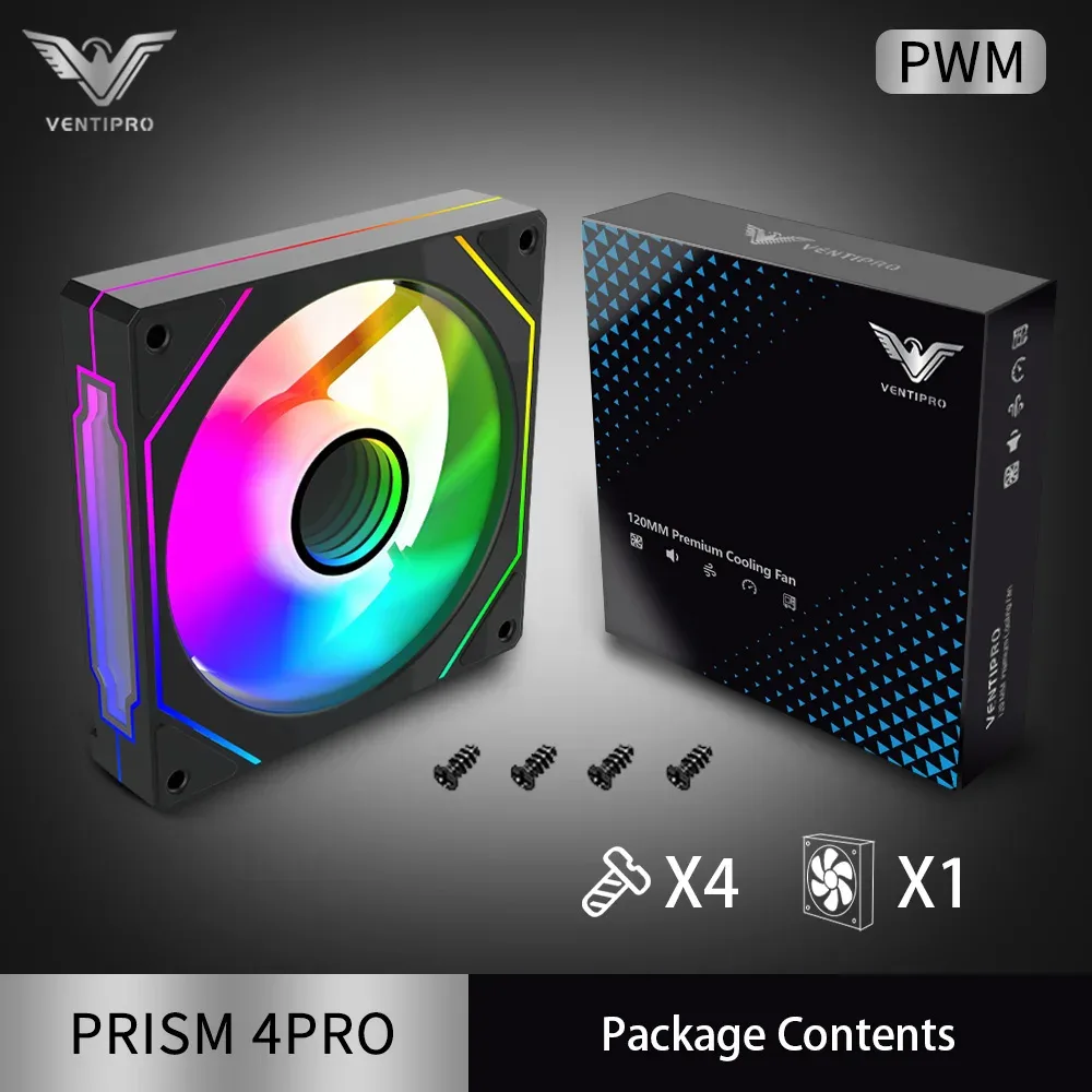 PRISM 4 PRO - Ventilateur de boîtier ARGB 120 mm PWM (8+12 LED) - Image 1
