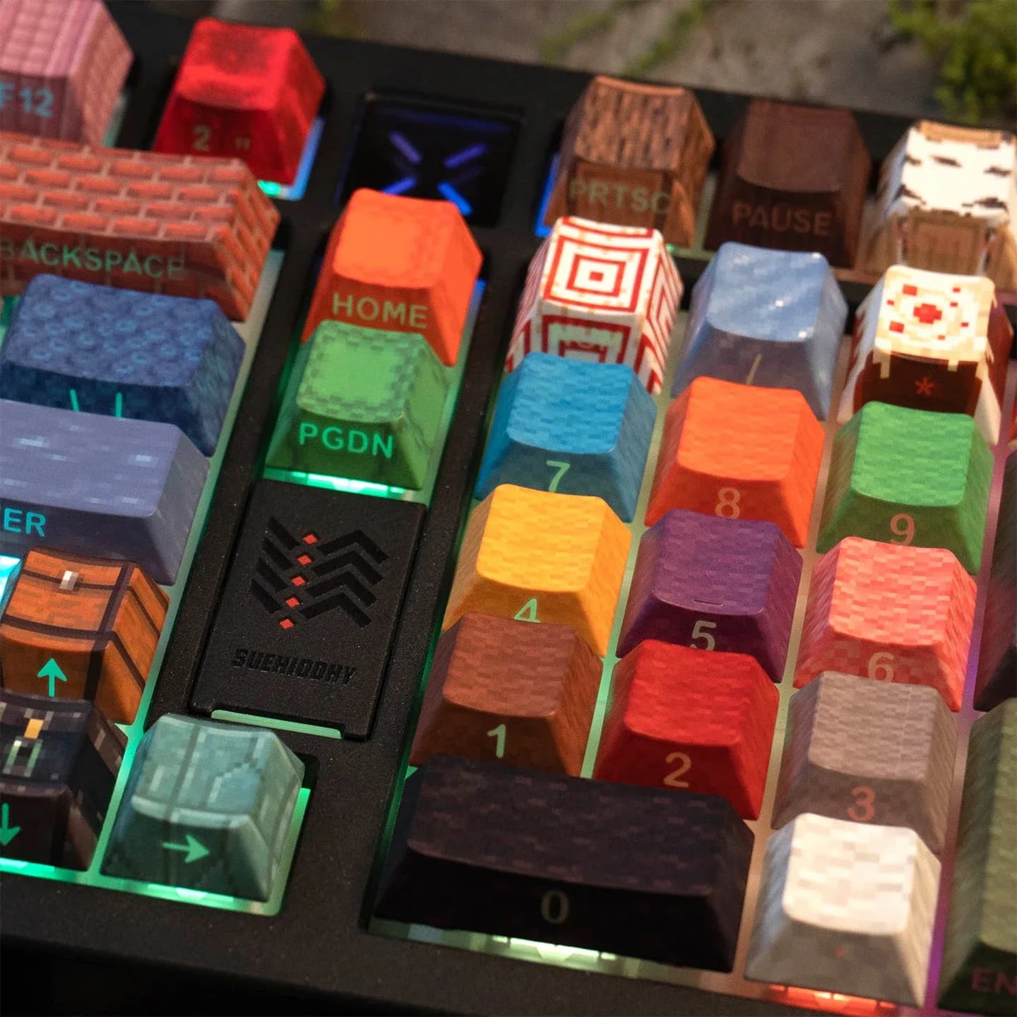 Set de Keycaps PBT 128 Touches - Profil Cherry - Légendes Latérales Rétroéclairées slide 6