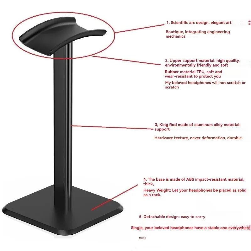 Support de casque universel pour bureau slide 4