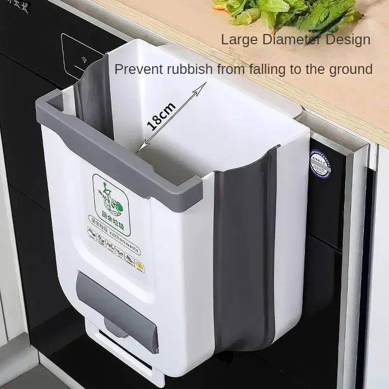Poubelle de cuisine suspendue et pliable - Image 3