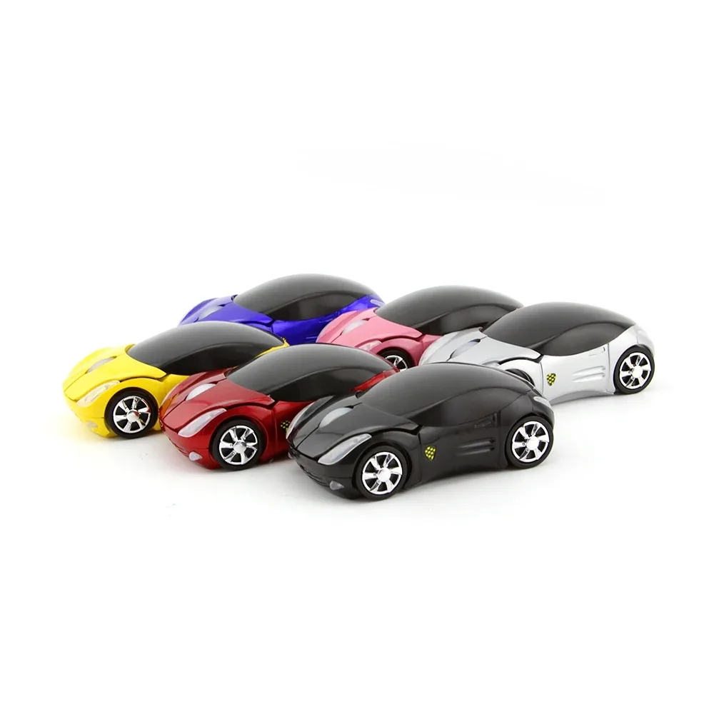 Souris optique sans fil en forme de voiture, ergonomique et silencieuse slide 5