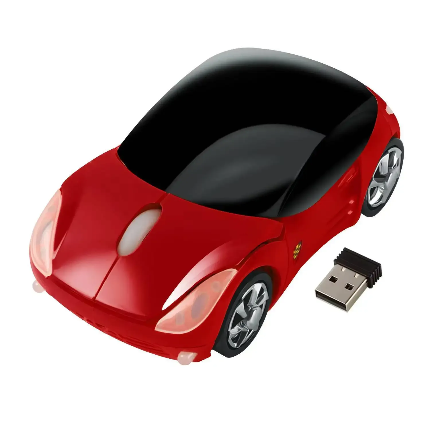 Souris optique sans fil en forme de voiture, ergonomique et silencieuse slide 20