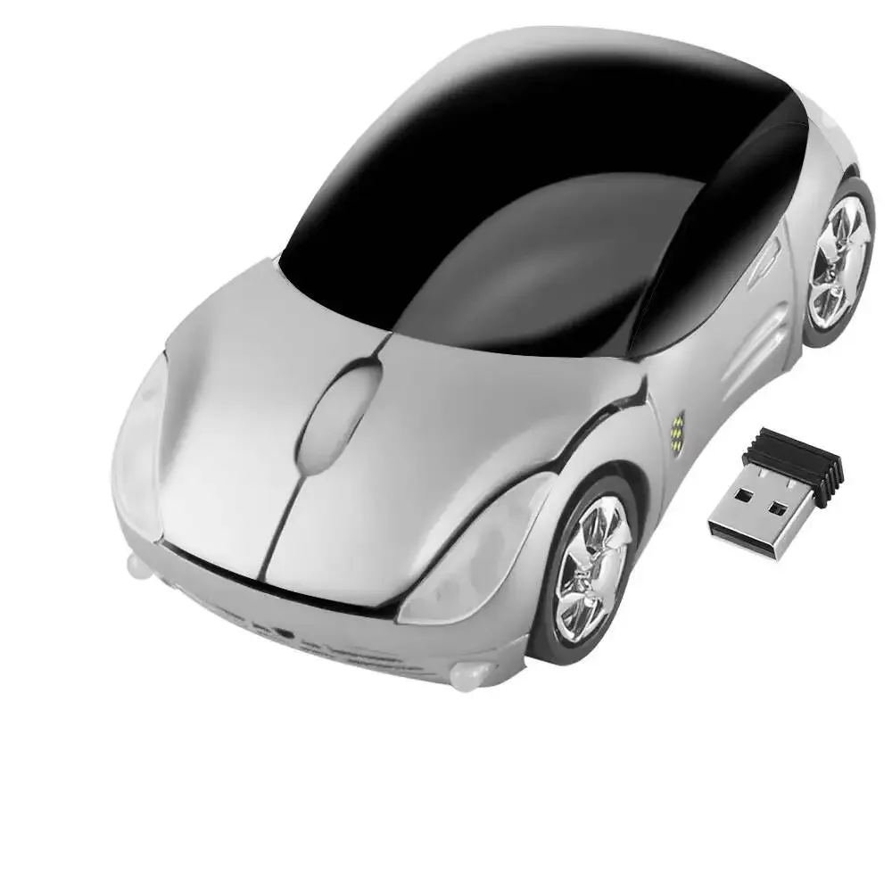 Souris optique sans fil en forme de voiture, ergonomique et silencieuse slide 28