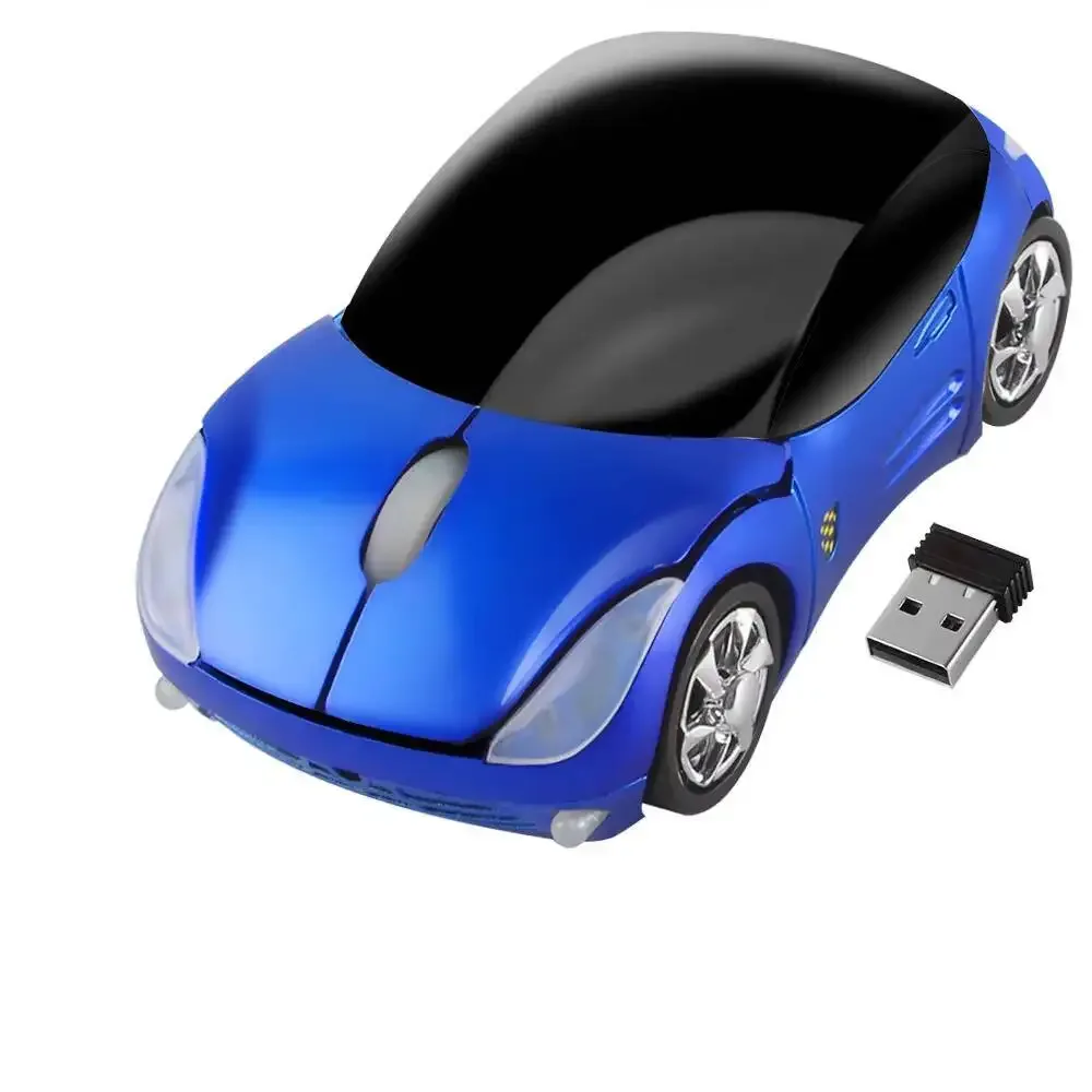 Souris optique sans fil en forme de voiture, ergonomique et silencieuse slide 24