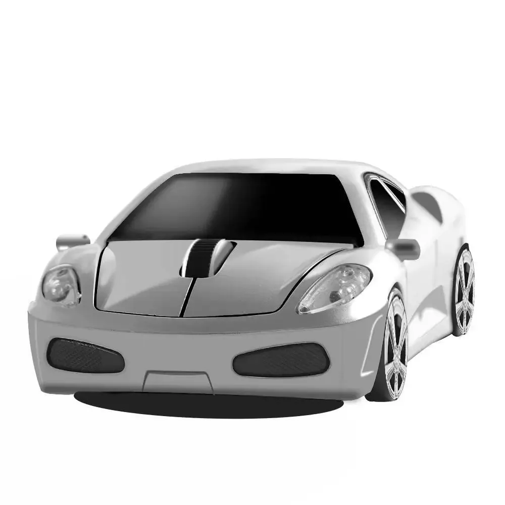 Souris optique sans fil en forme de voiture, ergonomique et silencieuse slide 51