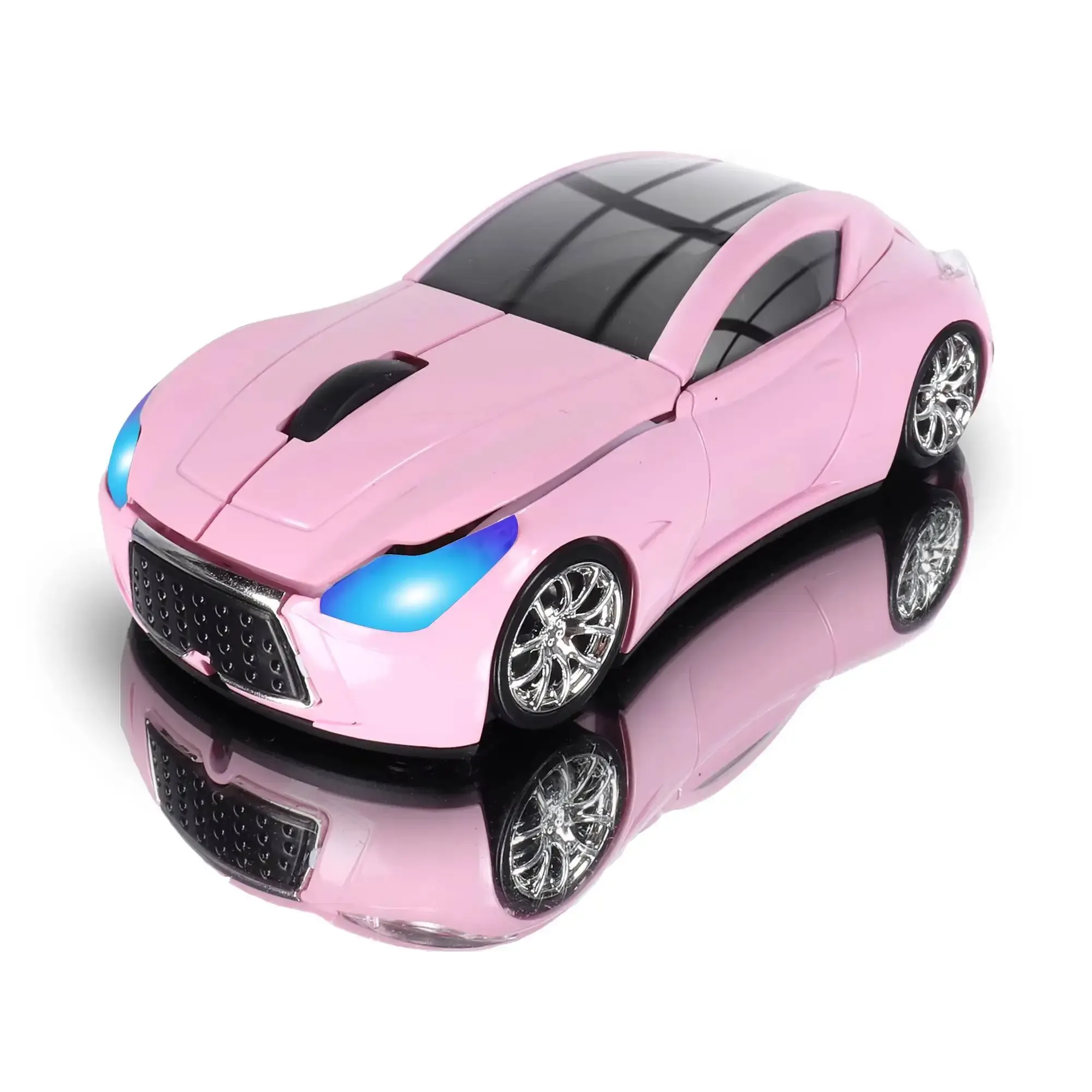 Souris optique sans fil en forme de voiture, ergonomique et silencieuse slide 50