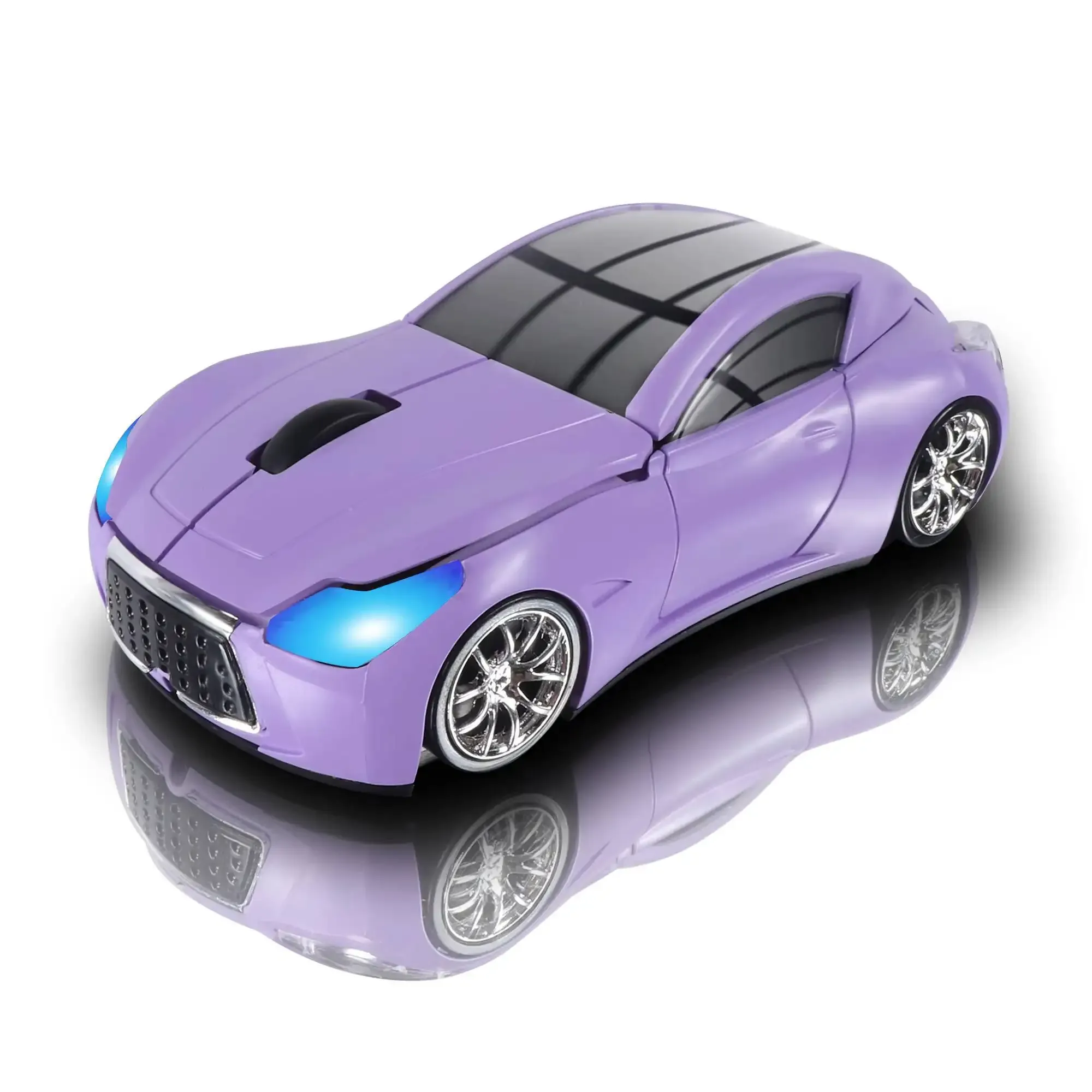 Souris optique sans fil en forme de voiture, ergonomique et silencieuse slide 46