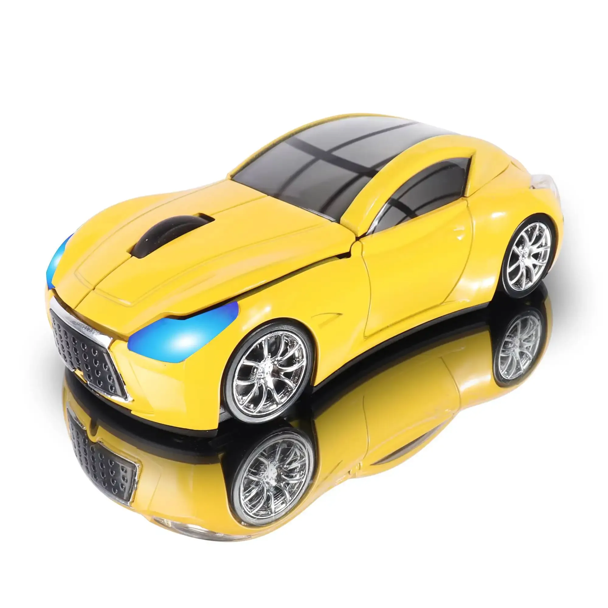 Souris optique sans fil en forme de voiture, ergonomique et silencieuse slide 11