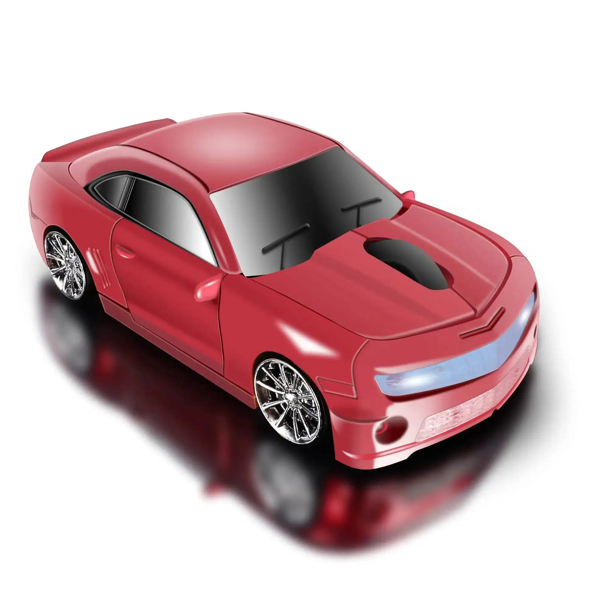 Souris optique sans fil en forme de voiture, ergonomique et silencieuse slide 15