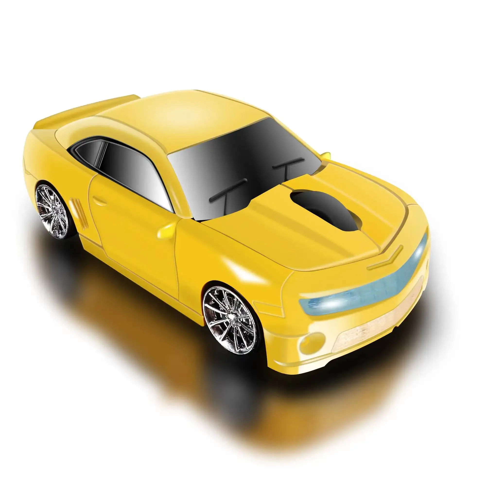 Souris optique sans fil en forme de voiture, ergonomique et silencieuse slide 16
