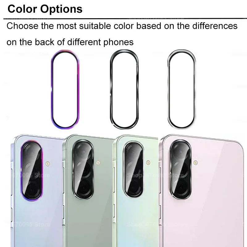 Protection d'objectif en verre trempé et métal pour Samsung Galaxy A56 / A36 / A26 / A17 slide 4