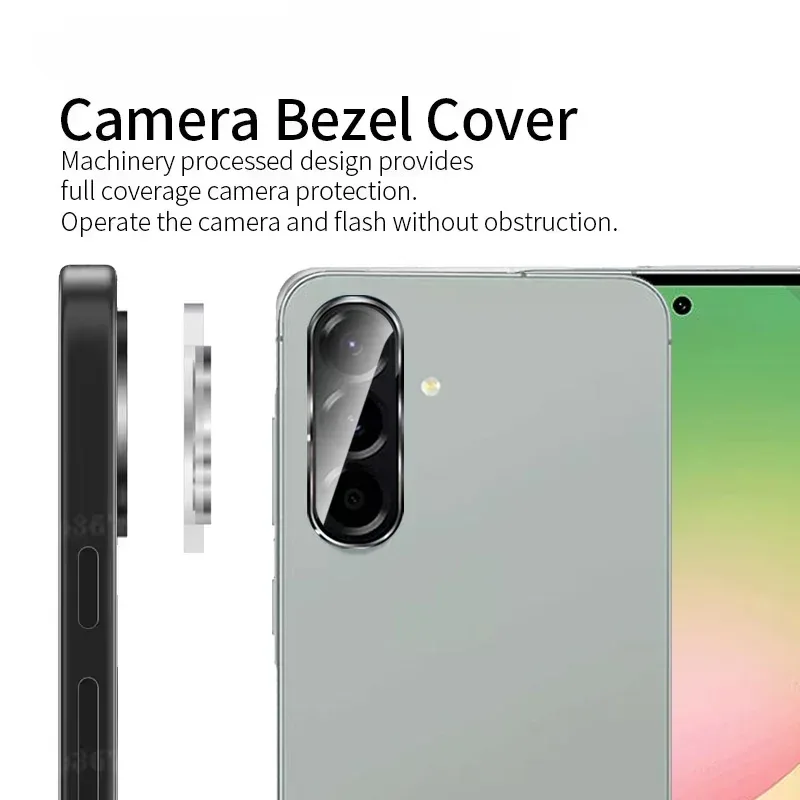 Protection d'objectif en verre trempé et métal pour Samsung Galaxy A56 / A36 / A26 / A17 slide 3