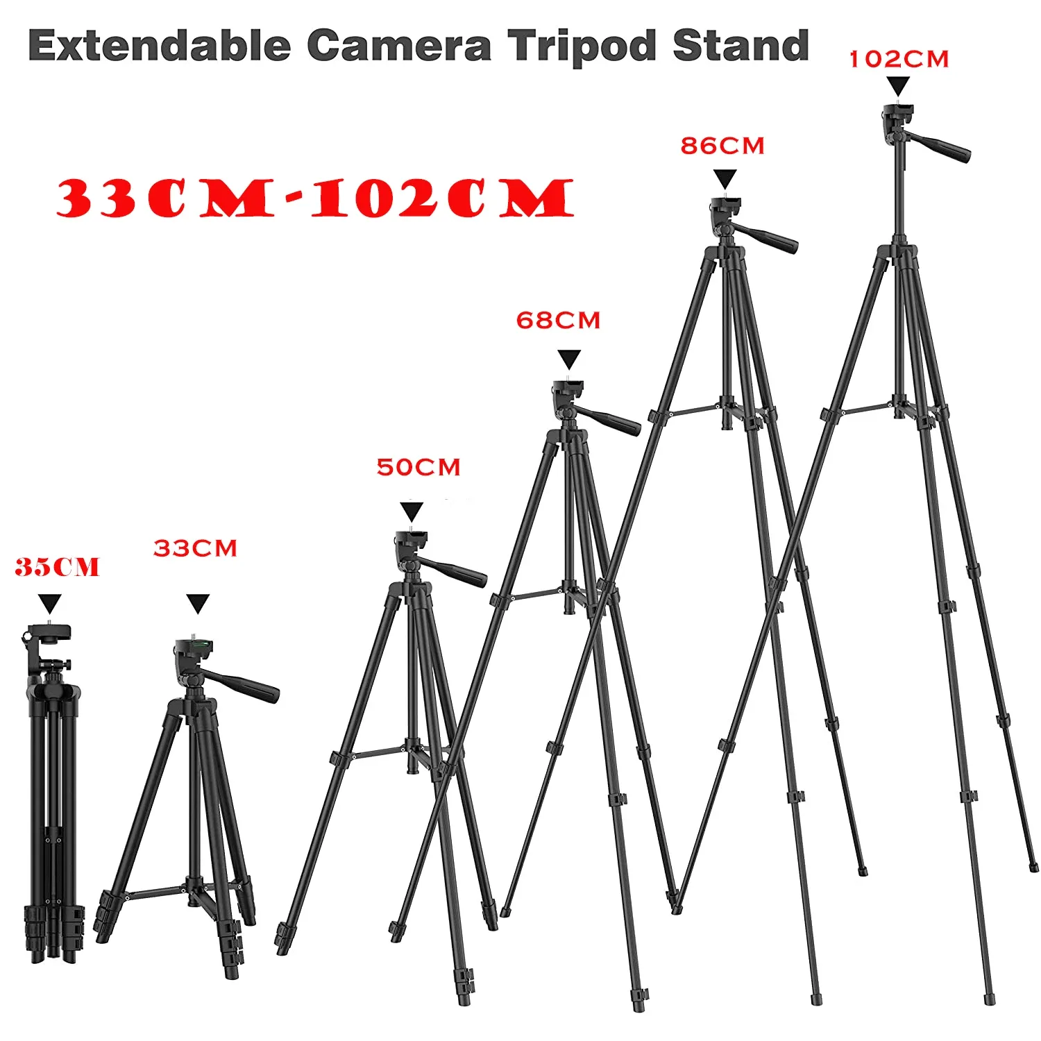 Trépied universel 100 cm pour smartphone avec télécommande Bluetooth slide 6