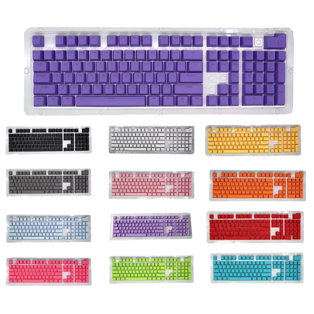 Set de 104 touches de remplacement pour clavier mécanique - PBT & ABS - Profil OEM - Double injection - Image 3