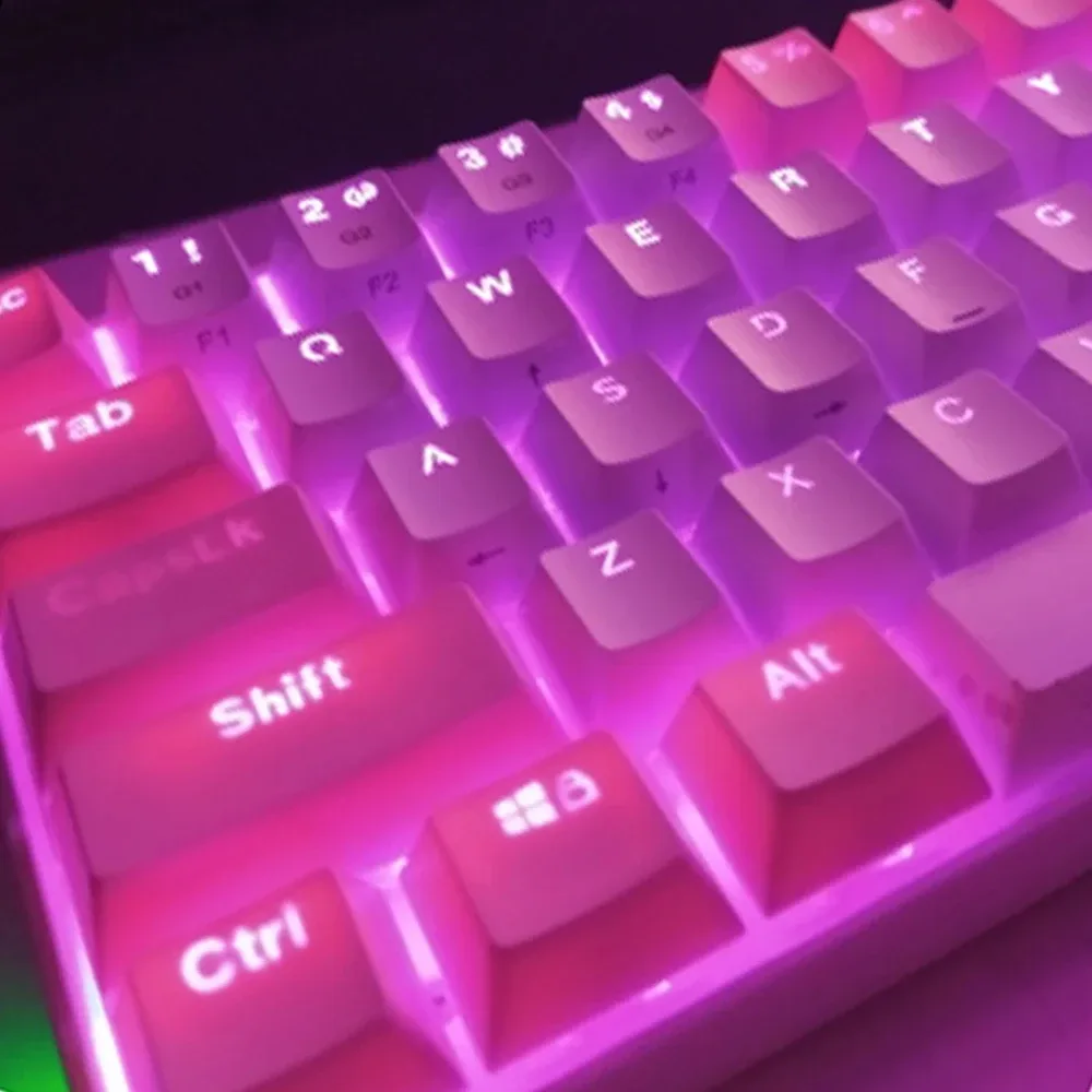 Set de 104 touches de remplacement pour clavier mécanique - PBT & ABS - Profil OEM - Double injection - Image 2