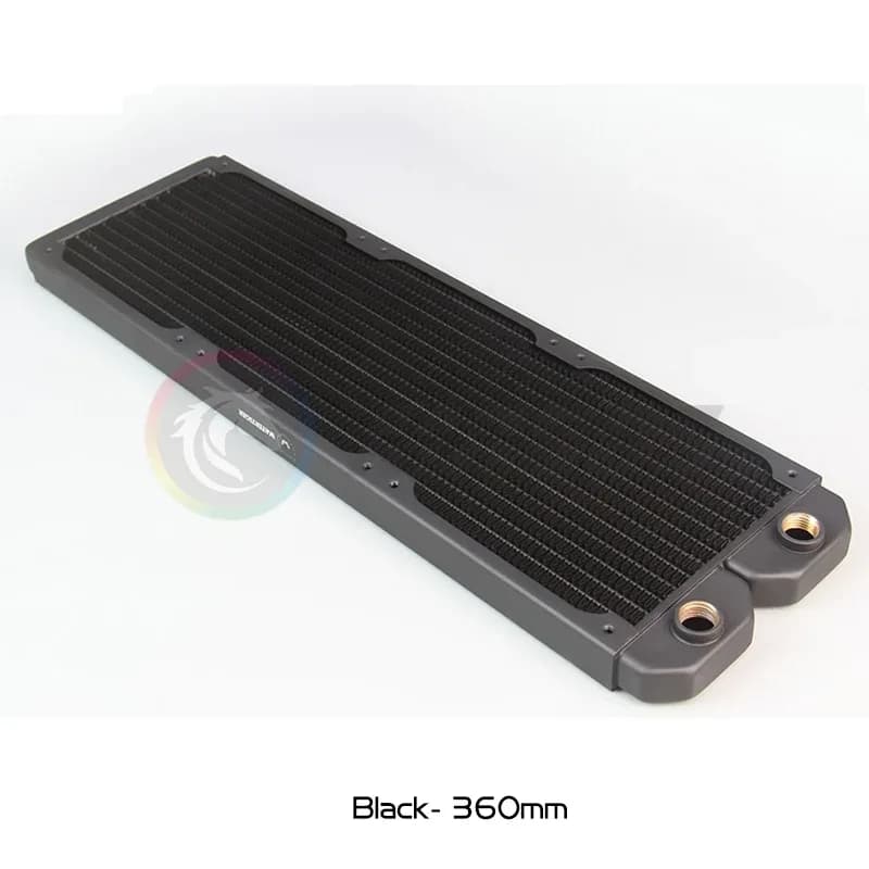 Radiateur de refroidissement liquide 360mm ultra-mince (20mm) en cuivre, 14 FPI - Image 4