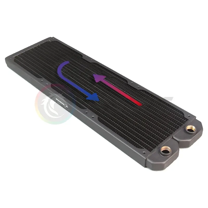 Radiateur de refroidissement liquide 360mm ultra-mince (20mm) en cuivre, 14 FPI - Image 6