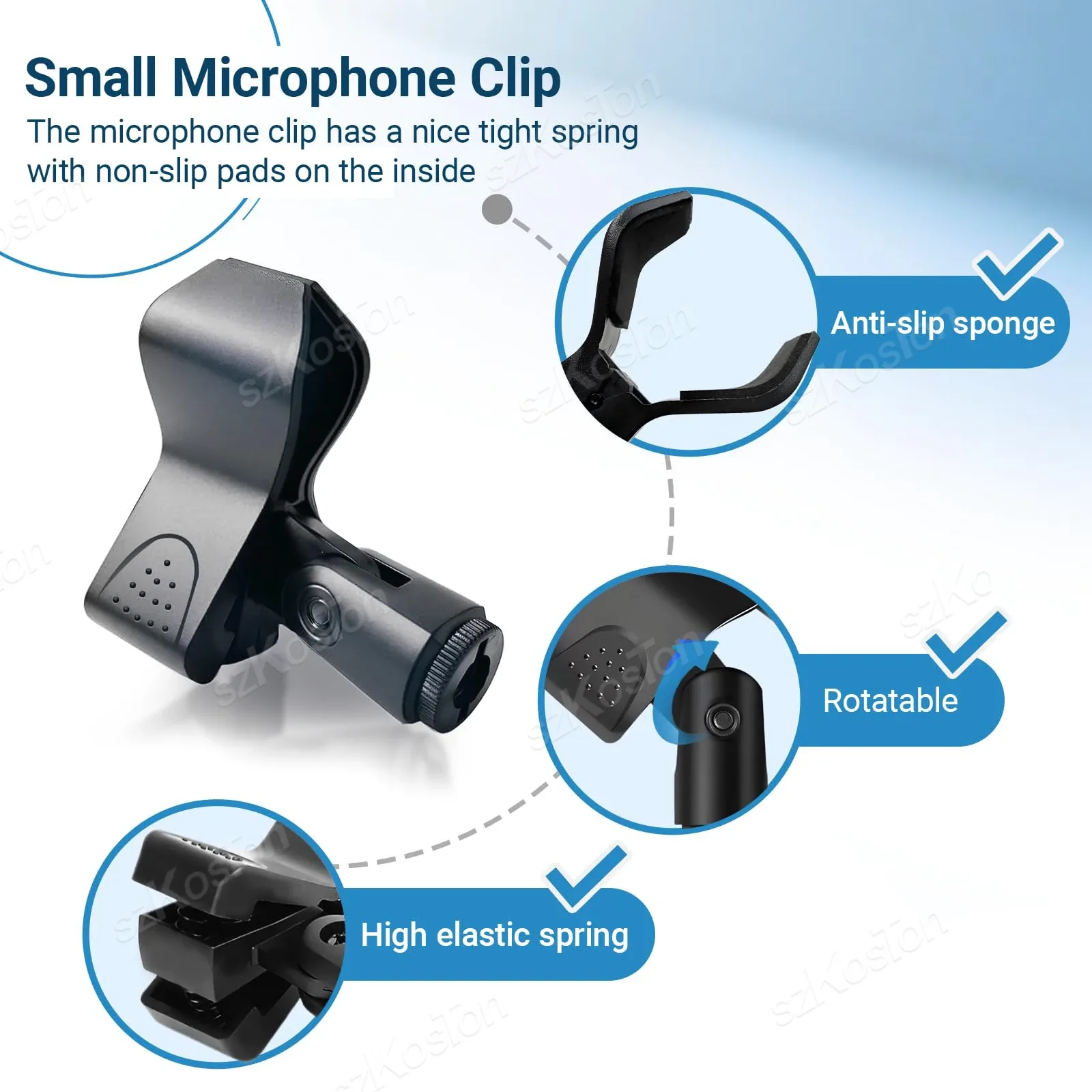 Support de microphone réglable pour micros à condensateur à large diamètre - Image 3