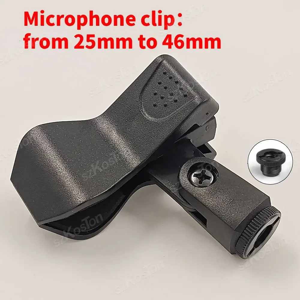 Support de microphone réglable pour micros à condensateur à large diamètre slide 8