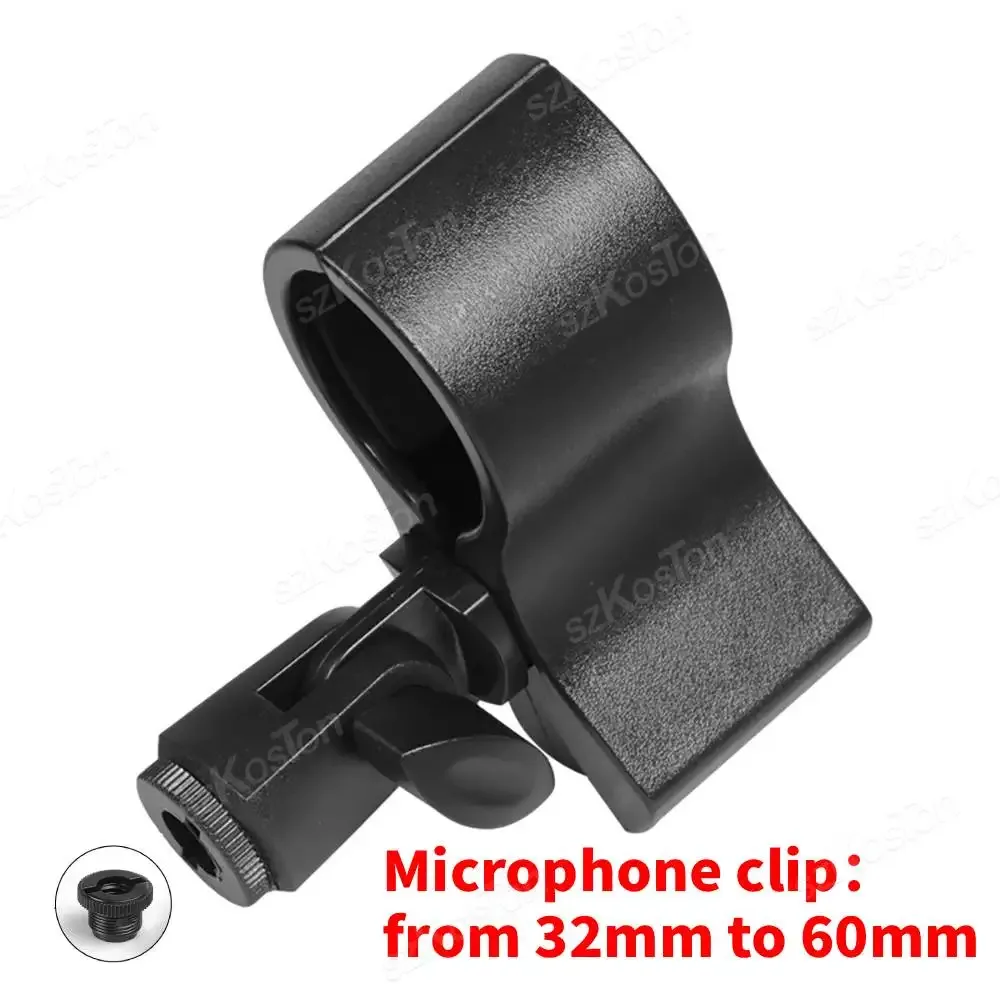 Support de microphone réglable pour micros à condensateur à large diamètre slide 9