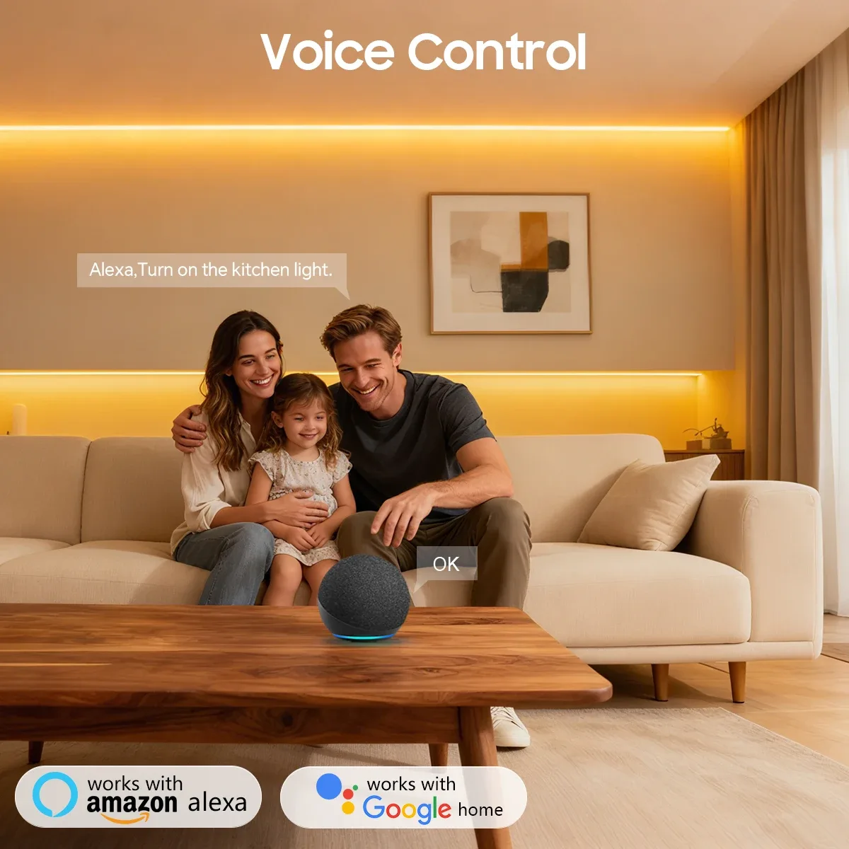 Ruban LED Néon COB WiFi Tuya Smart Life 24V en Silicone Premium, Compatible avec Alexa et Google Home - Image 5