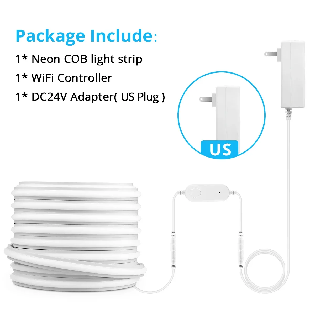 Ruban LED Néon COB WiFi Tuya Smart Life 24V en Silicone Premium, Compatible avec Alexa et Google Home slide 8