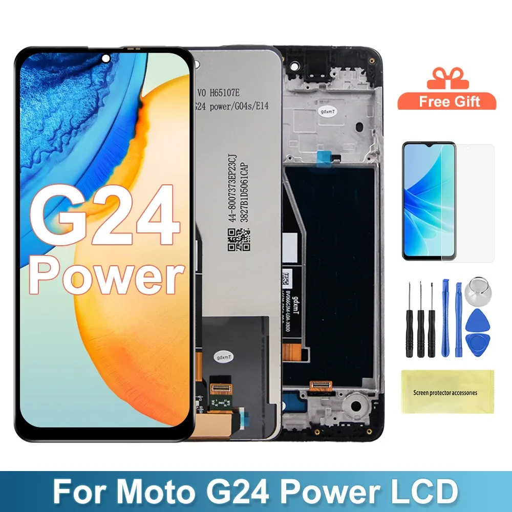 Écran LCD et Vitre Tactile avec Châssis pour Motorola Moto G24 Power (6,56")