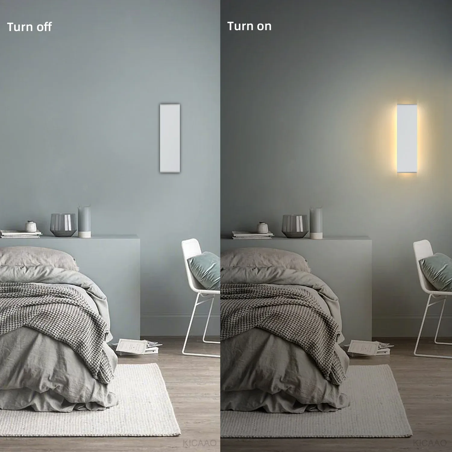 Applique murale LED moderne 12W - Blanc chaud - Image 2