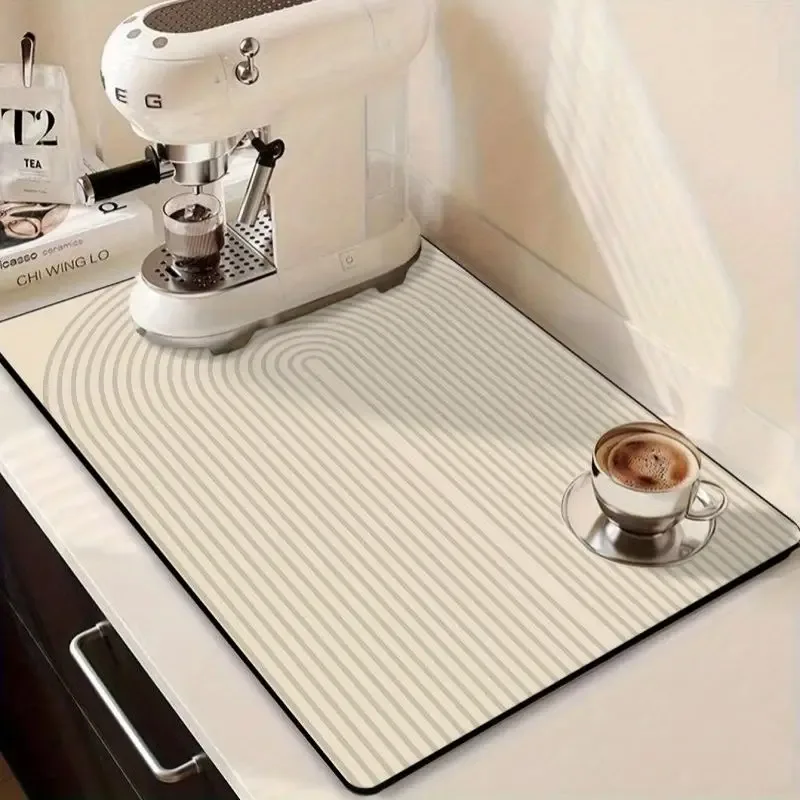 Tapis de séchage pour vaisselle super absorbant à motif floral slide 7