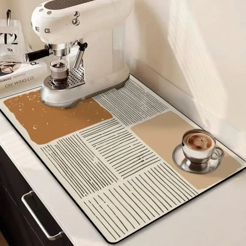 Tapis de séchage pour vaisselle super absorbant à motif floral slide 8