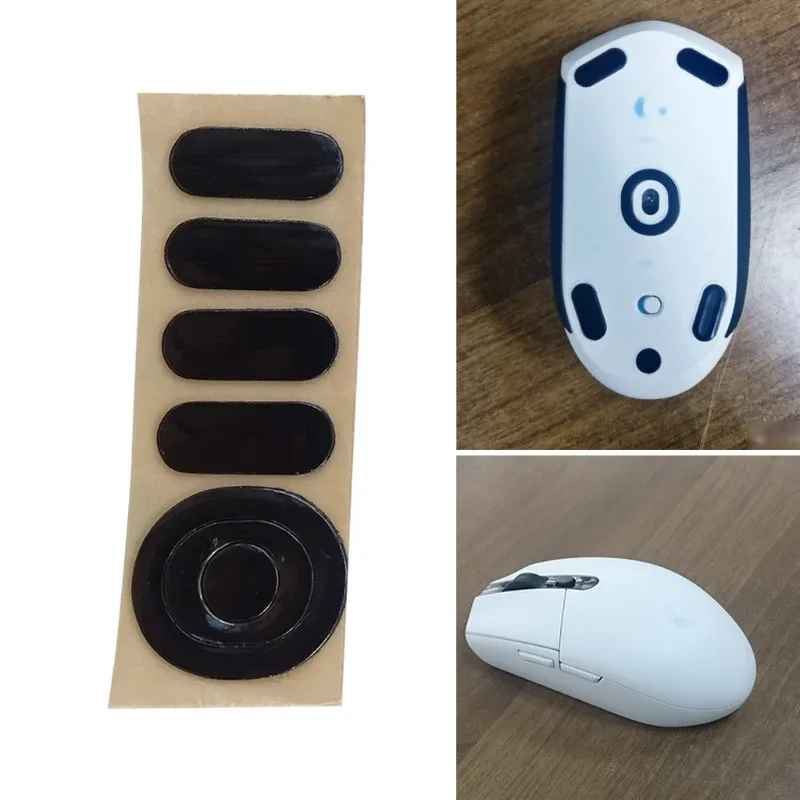 Patins de souris pour Logitech G304 / G305 - Bords incurvés (0,6 mm)