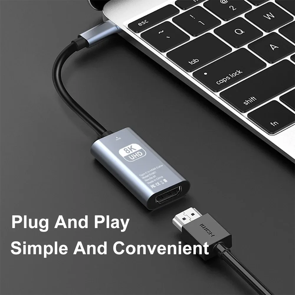 Adaptateur USB-C vers HDMI 8K/4K pour iPhone 16/15, MacBook et iPad - Image 2