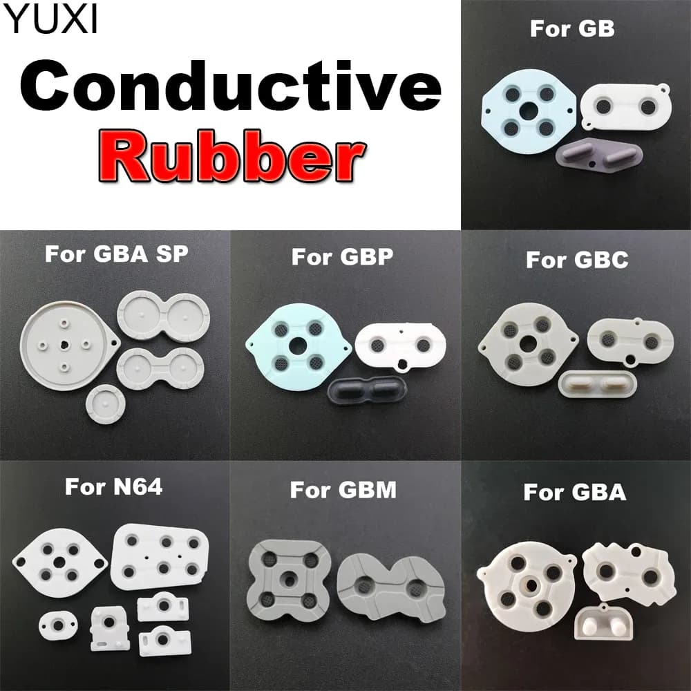 Kit de membranes conductrices en caoutchouc pour GameBoy, GBA, GBC, GBP, SFC, NDSI, NGC, NDSL, N64, 3DS et Wii - Image 6