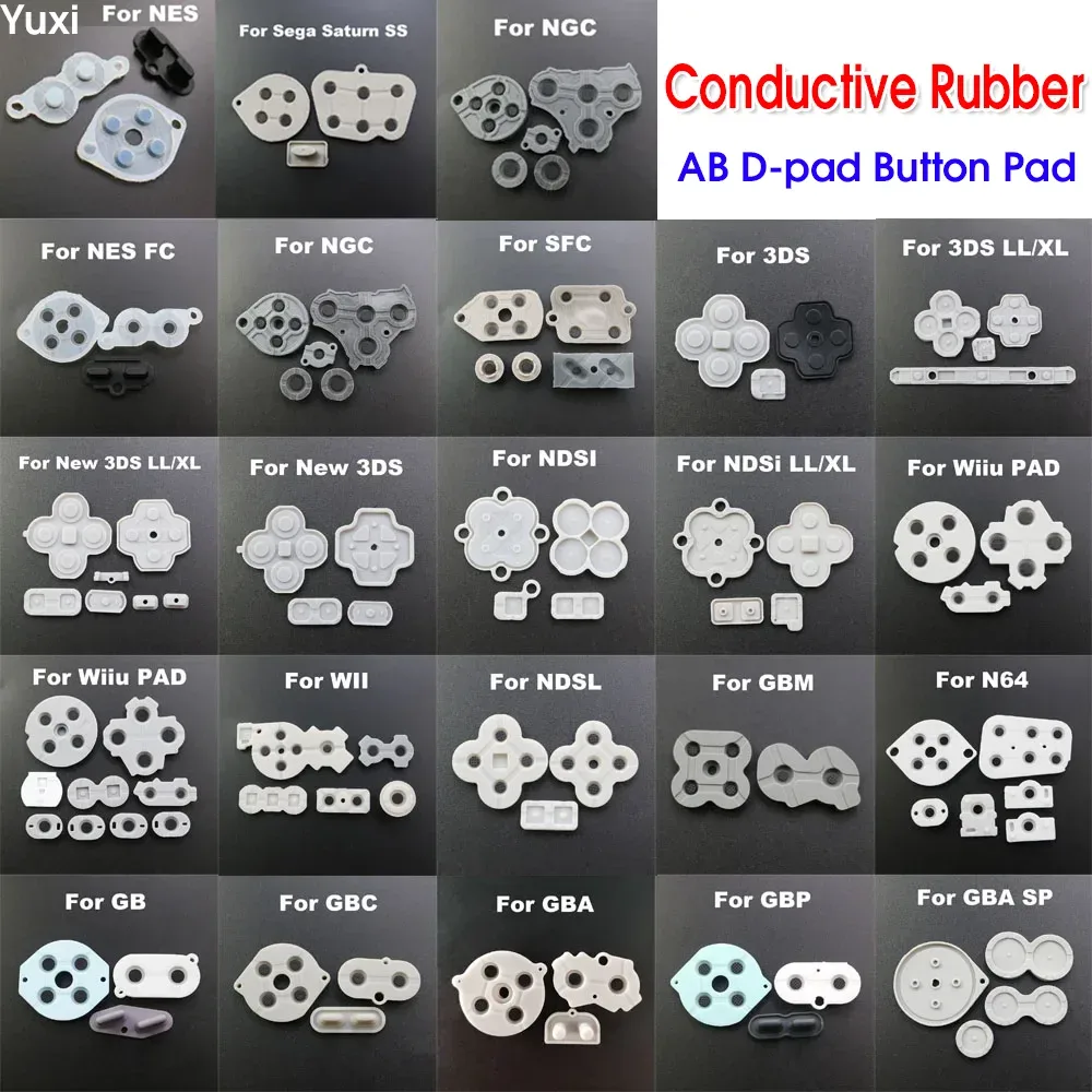 Kit de membranes conductrices en caoutchouc pour GameBoy, GBA, GBC, GBP, SFC, NDSI, NGC, NDSL, N64, 3DS et Wii - Image 1