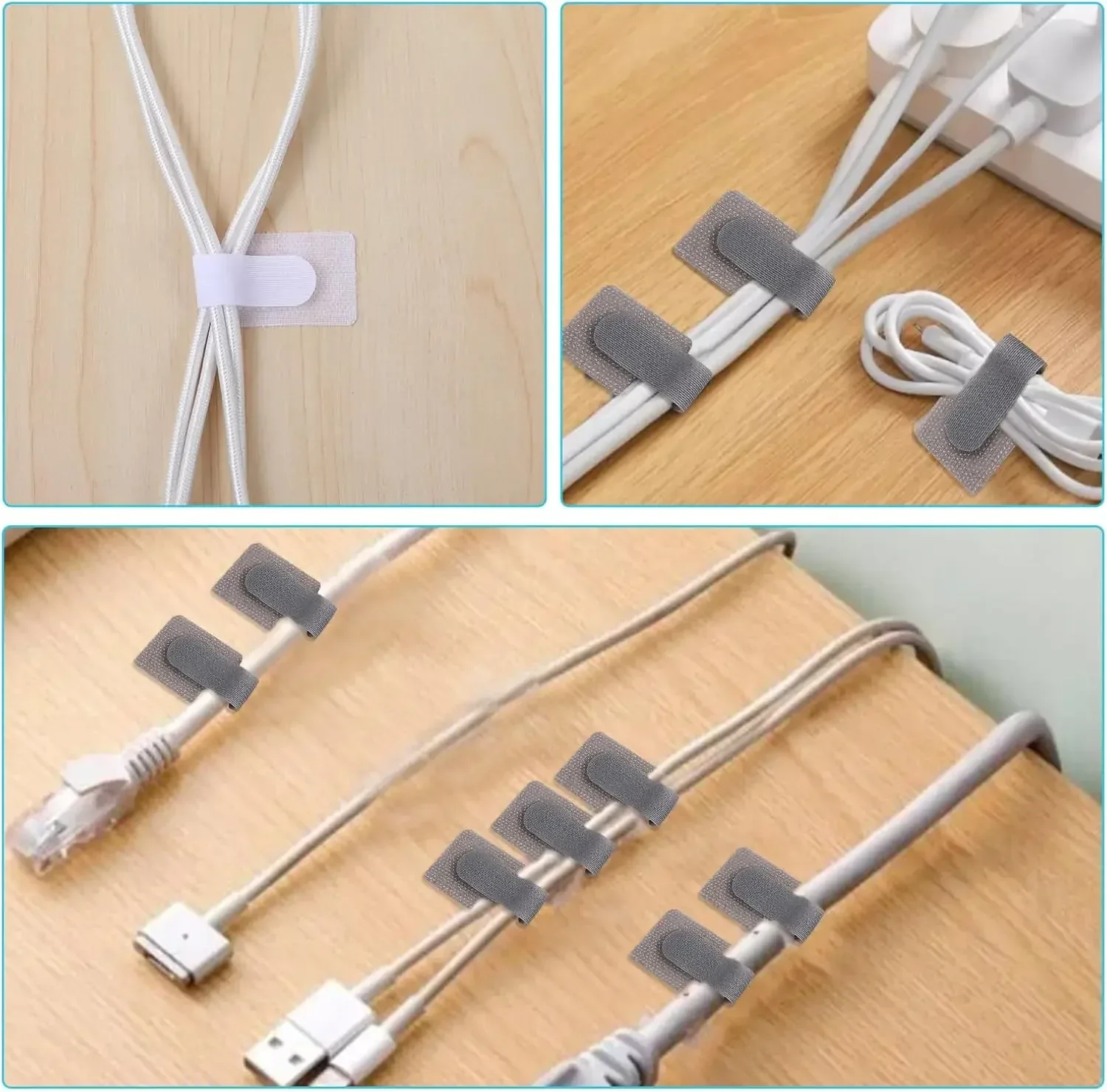 Attaches de câbles réutilisables en nylon pour gestion des fils - Image 6