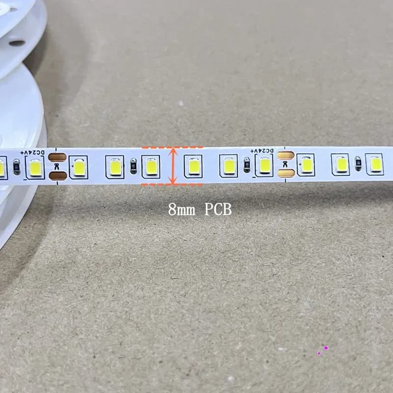 Ruban LED 2835 24V 10m 120 LED/m IP20 8mm - Plusieurs couleurs au choix - Image 5