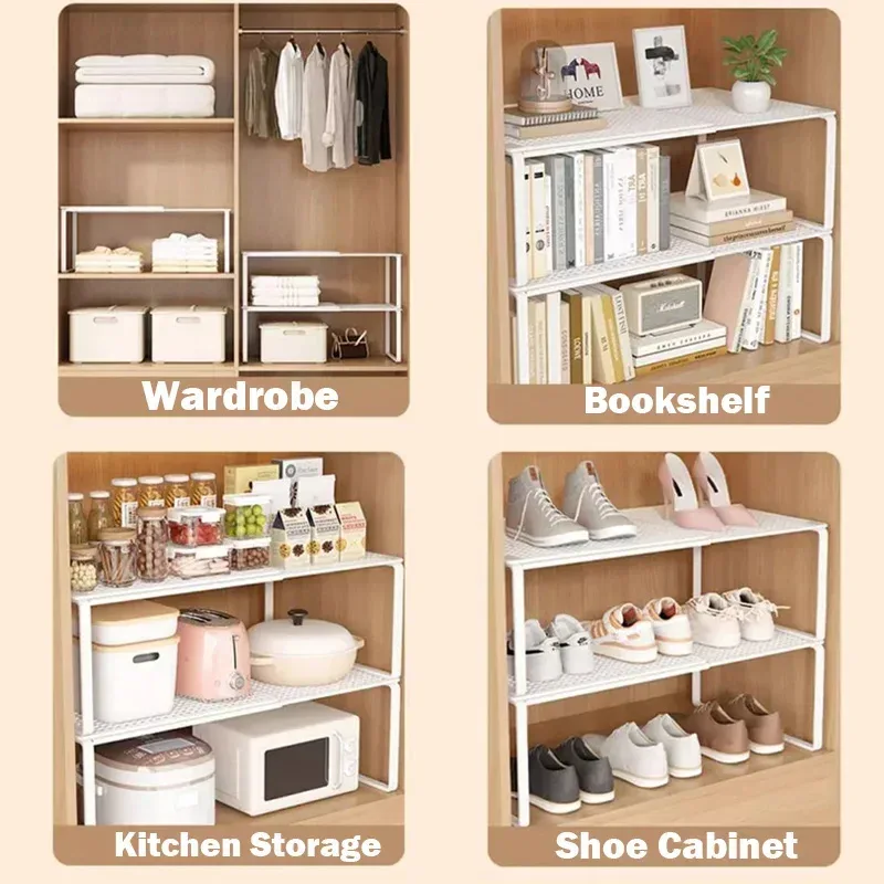 Étagère de rangement empilable et modulable pour garde-robe - Image 5