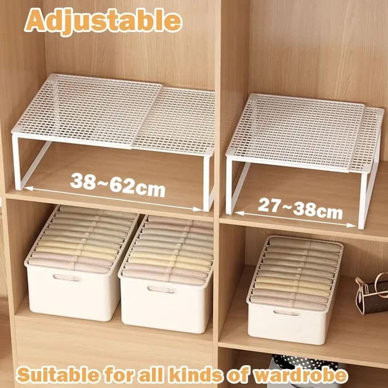 Étagère de rangement empilable et modulable pour garde-robe - Image 4