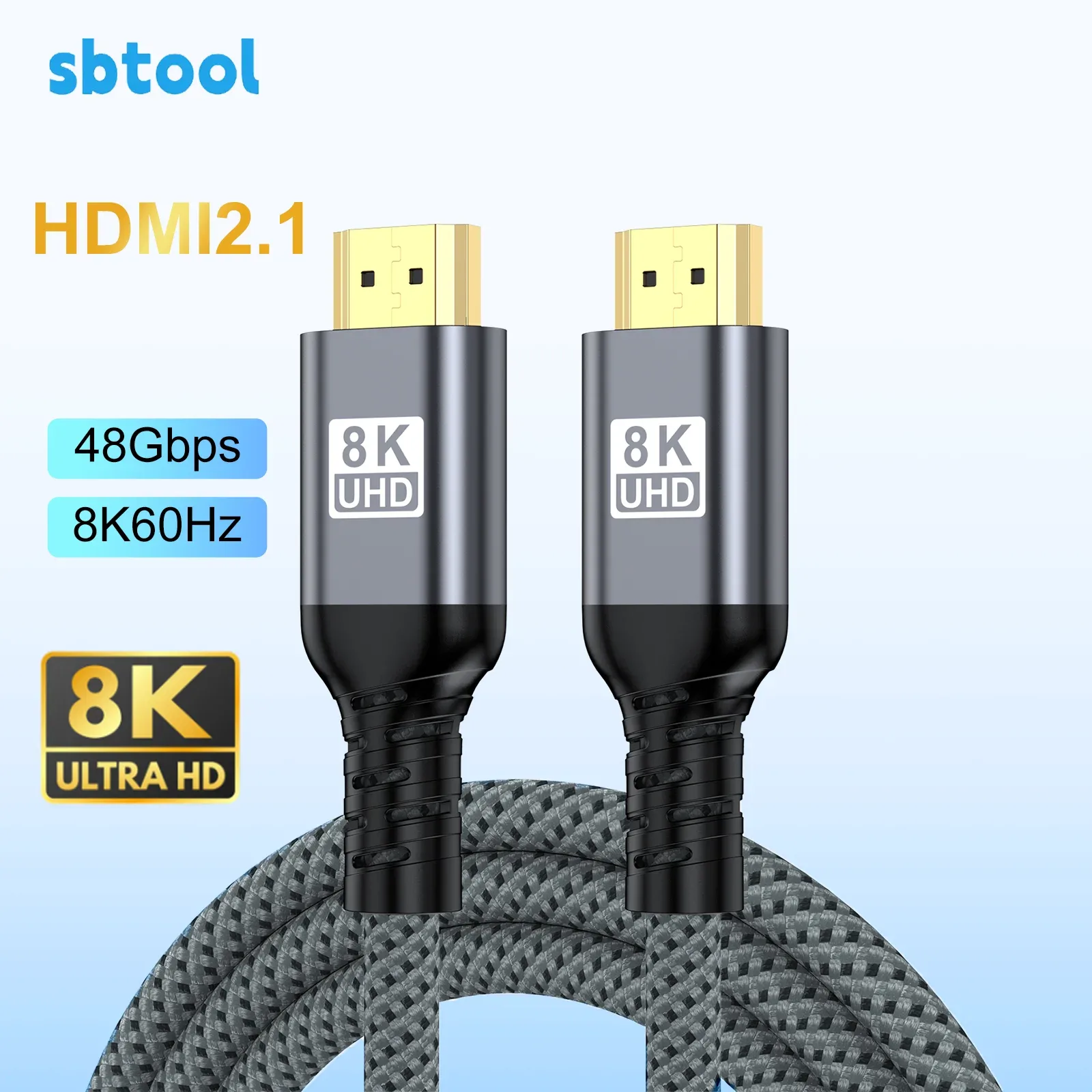 Câble HDMI 2.1 Ultra Haute Vitesse 8K@60Hz / 4K@240Hz - 48 Gbps HDR - Image 1