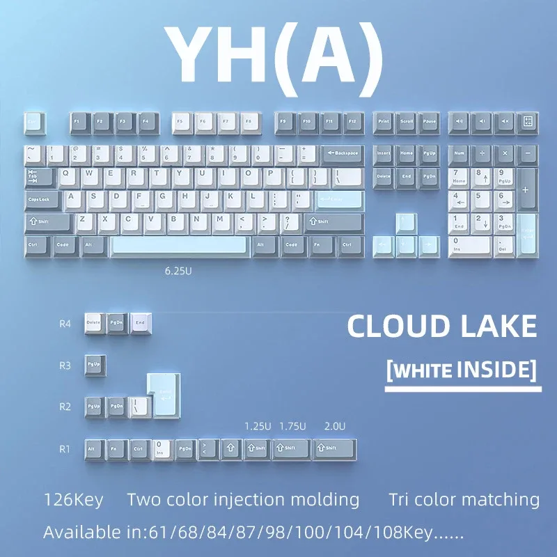 Set de 126 Touches pour Clavier Mécanique - Compatible Switch MX - Image 3