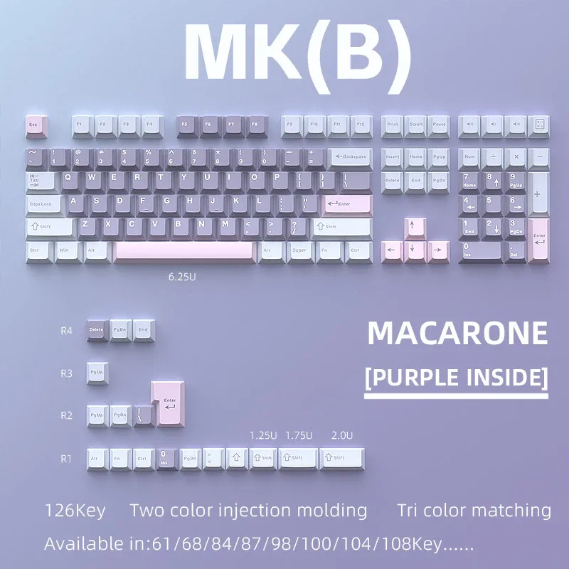 Set de 126 Touches pour Clavier Mécanique - Compatible Switch MX slide 13