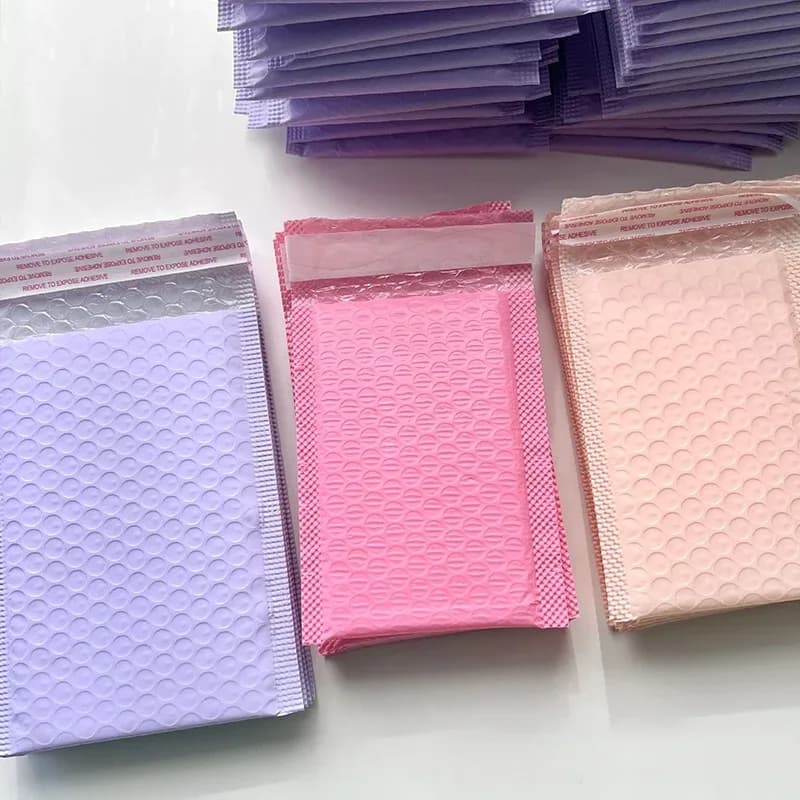 Enveloppes à bulles colorées matelassées auto-adhésives slide 5