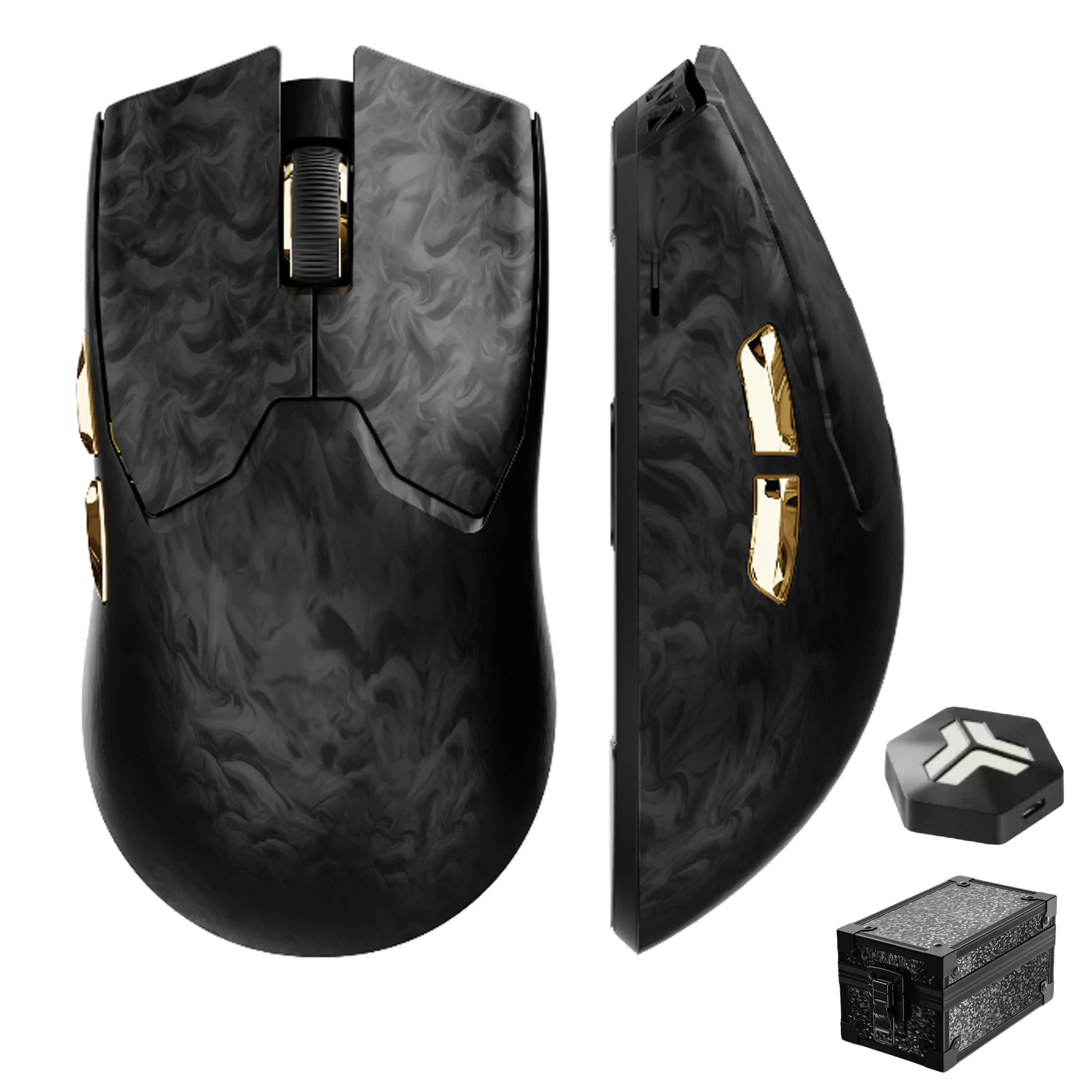 Souris de jeu sans fil EWEADN Z7 en fibre de carbone, capteur PAW3950, 8K, légère et ergonomique slide 9