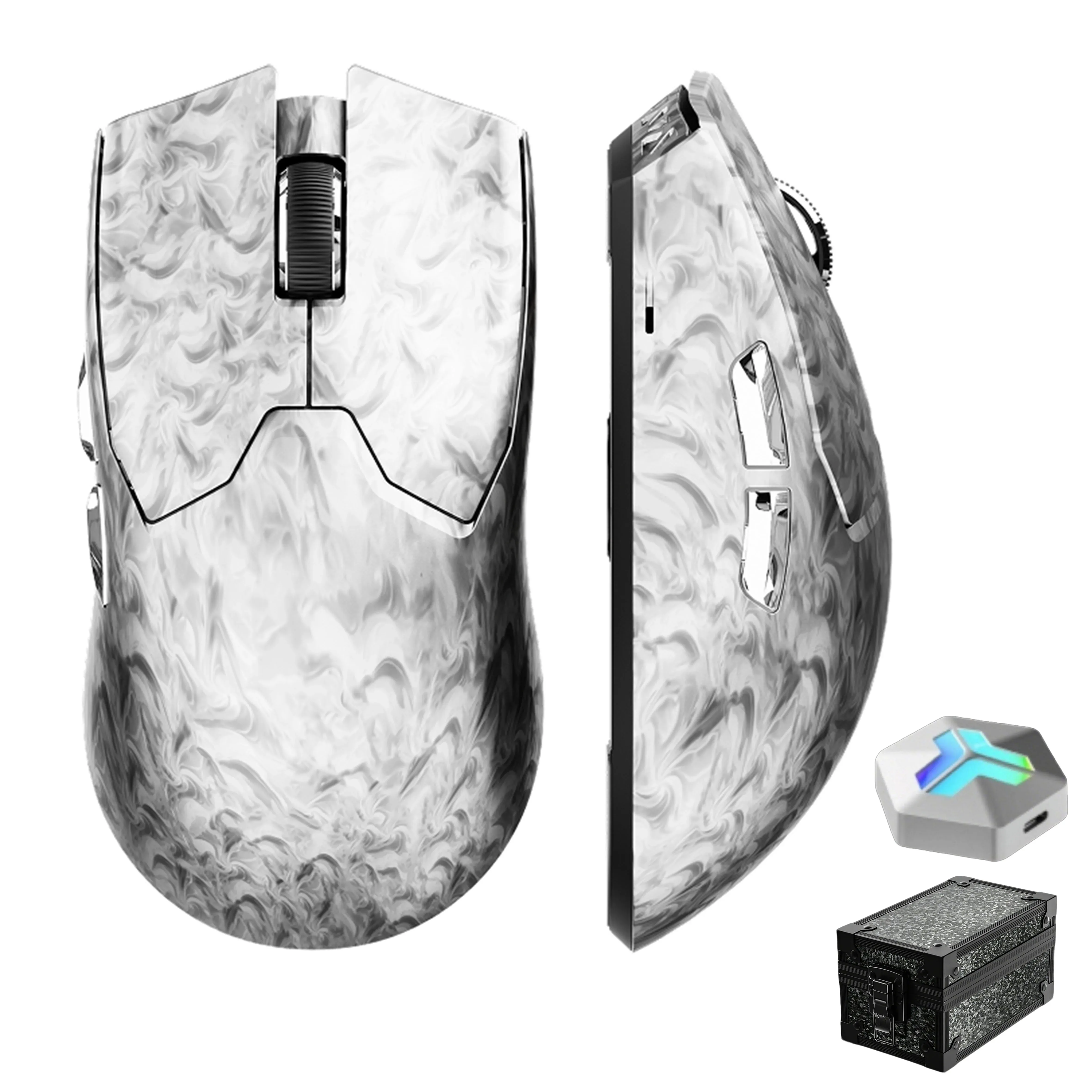 Souris de jeu sans fil EWEADN Z7 en fibre de carbone, capteur PAW3950, 8K, légère et ergonomique slide 7